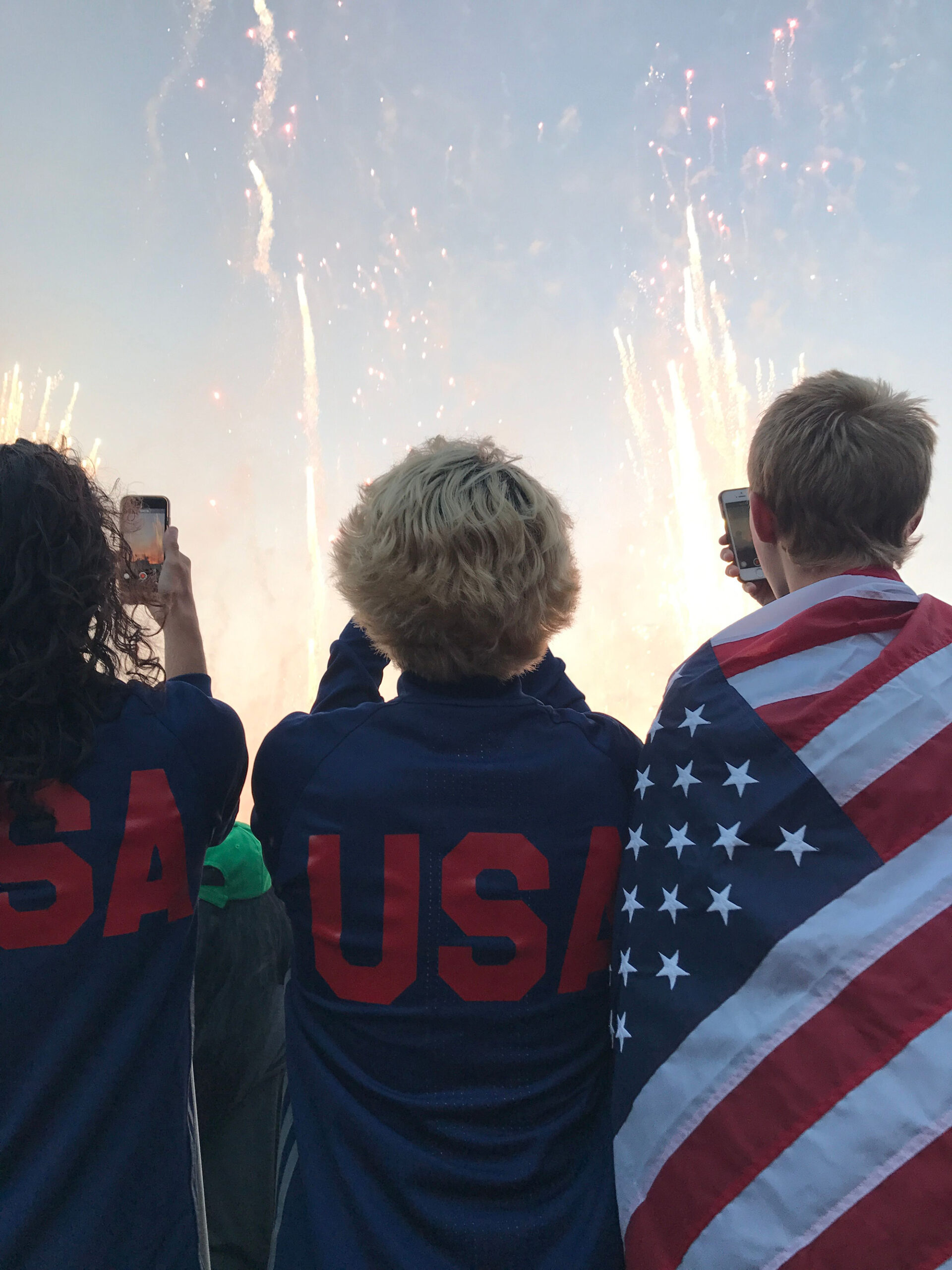 usa ryerson soccer players during soccer tour watching fireworks. Contact Ryerson Soccer